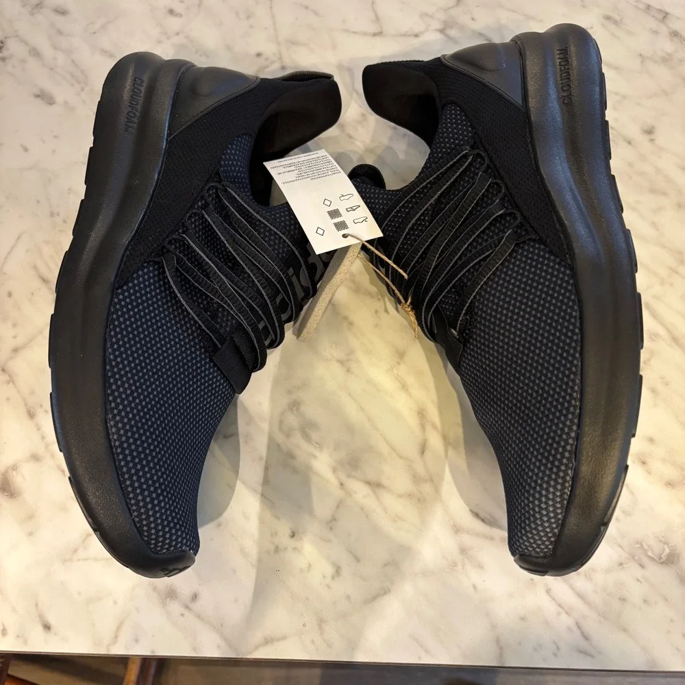 Adidas Lite Racer Adapt 7.0 Mens Sneakers Black Grey‎ Slip On IE6327 Size 10 NEW
